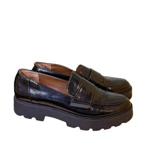 Franco Sarto Brindy Platform Loafer Chunky Y2K Patent Leather 10 Women's  Shoes